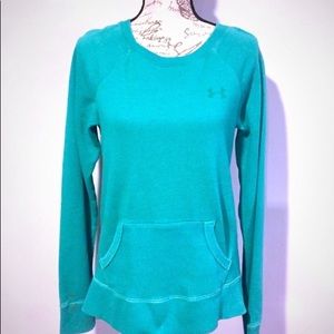 Under Armor Boat Neck Green long sleeve sweatshirt